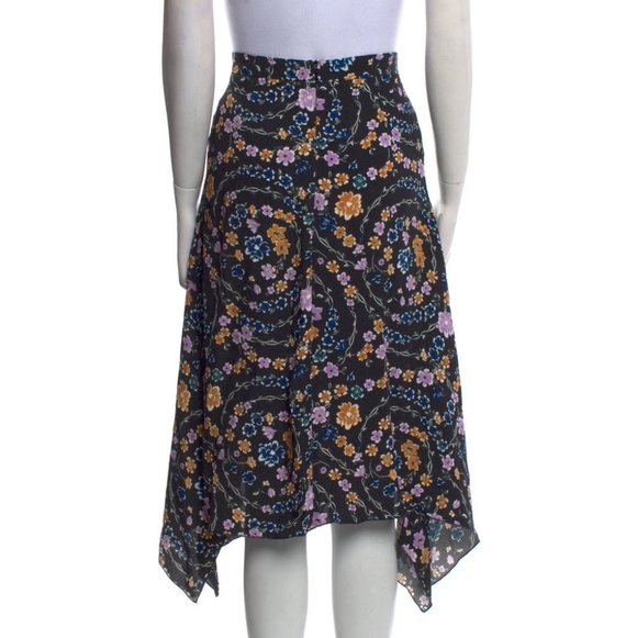 See by Chloé Floral Print Midi Length asymmetrical Skirt - Picture 2 of 13